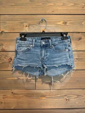 Lucky Brand Stella Skinny Cut Off Denim Shorts Size 00/24